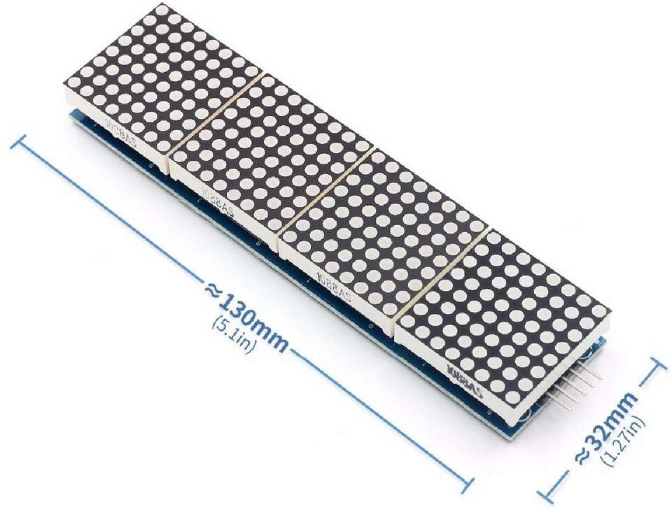 KTC CONS LABS MAX7219 8x32 Dot Matrix Module Microcontroller 4 in One ...