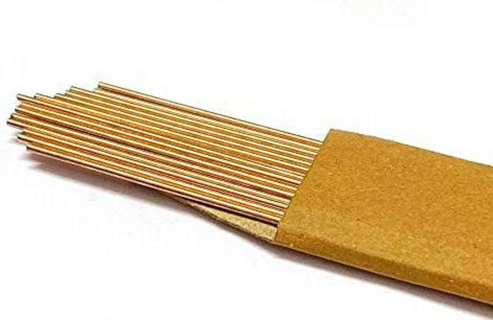 Solbraze 10 Pcs Copper Brazing Rod [BCup2-0% Silver] Dia 2.4mm Copper ...