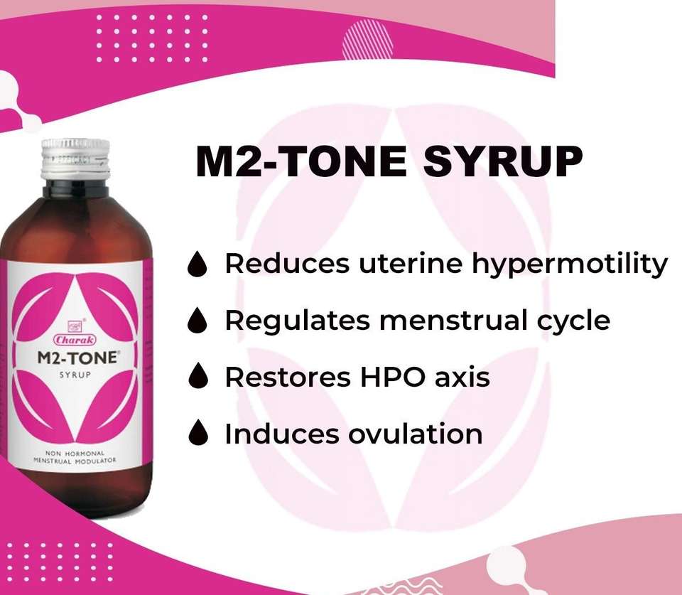 CHARAK M2 Tone Syrup - Helps to reduce pain and abdominal cramps ...