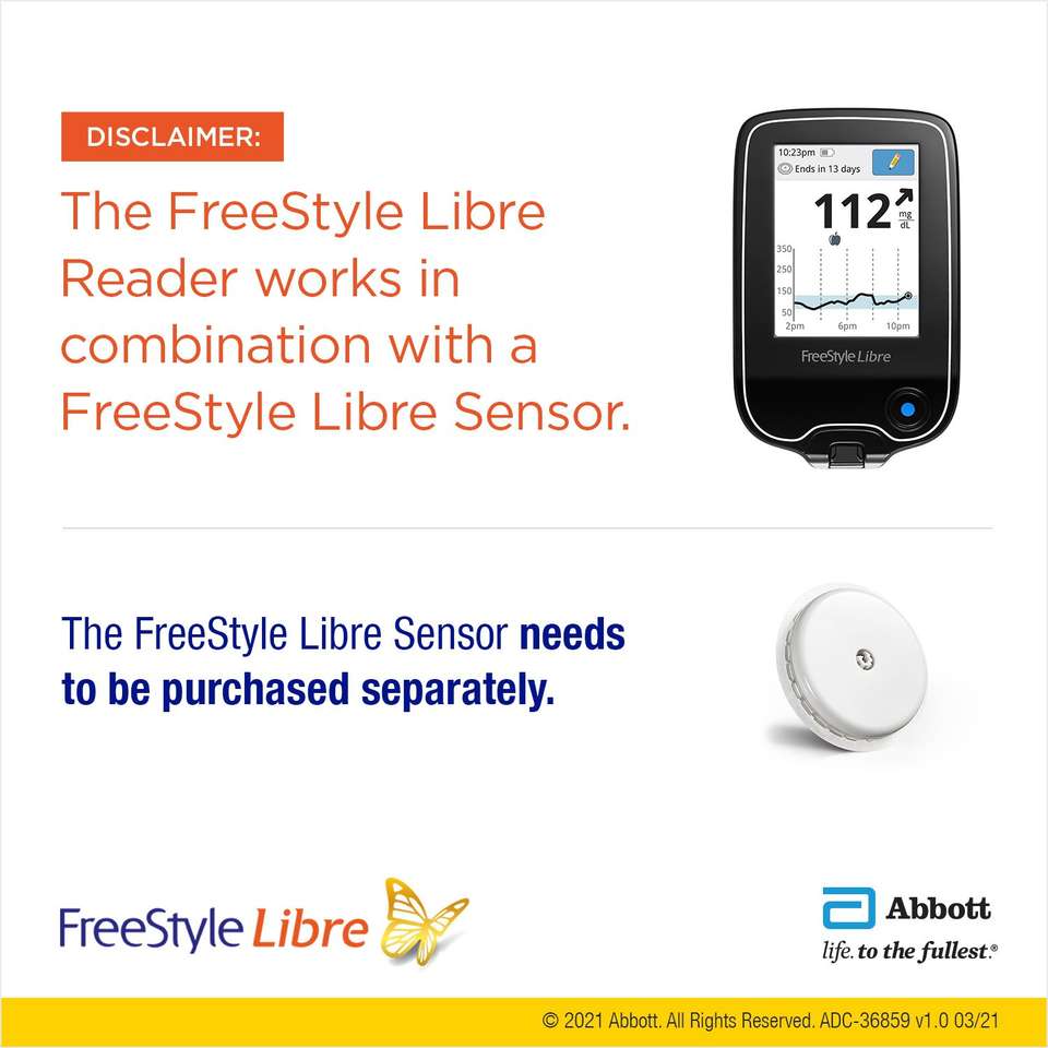 FreeStyle Libre Reader Flash Glucose Monitoring System Glucometer Price ...