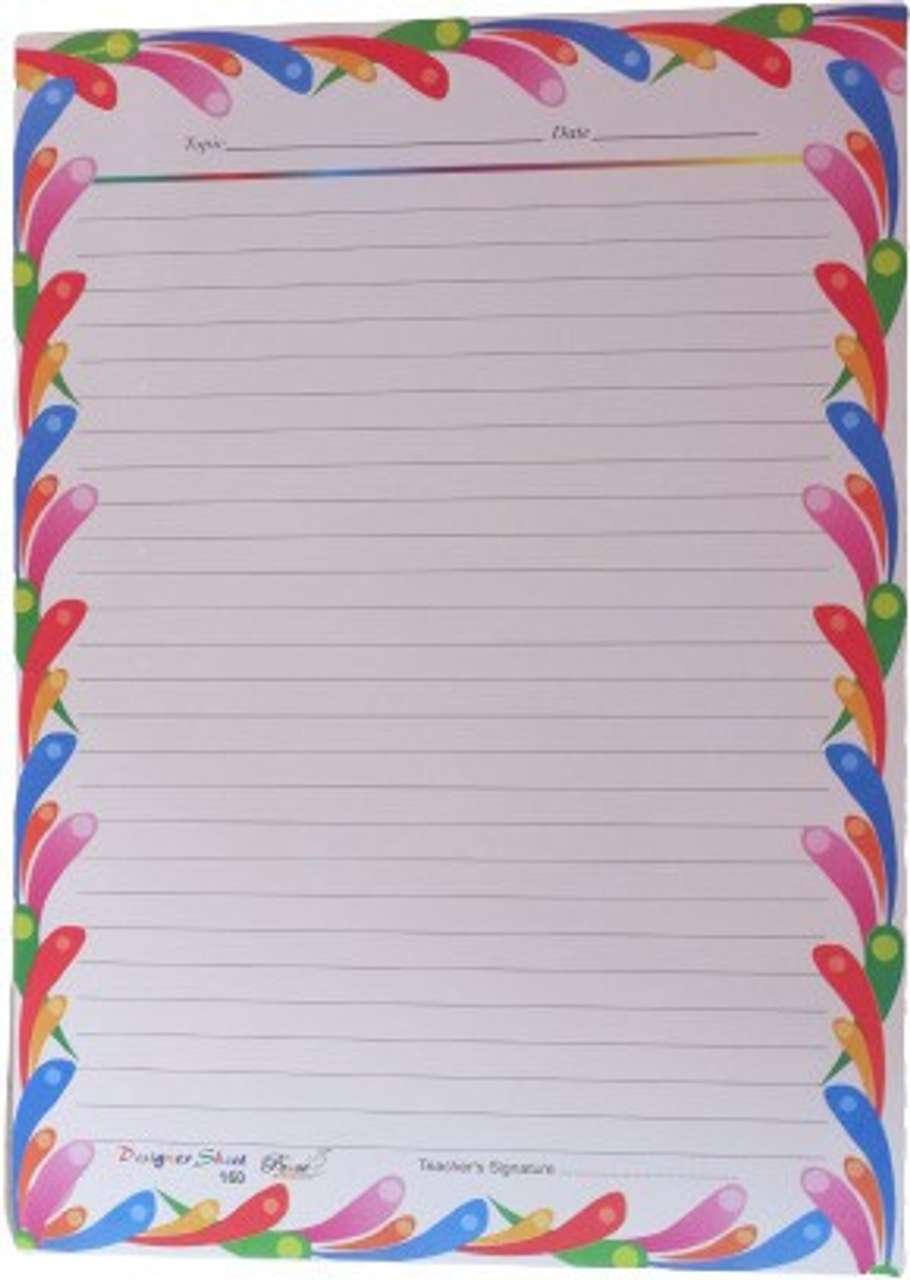 Printed Designer Sheet.pdf Flipkart.com | Peace A4 Designer Sheet ( pack of 5x20 sheets) 100 sheet ...