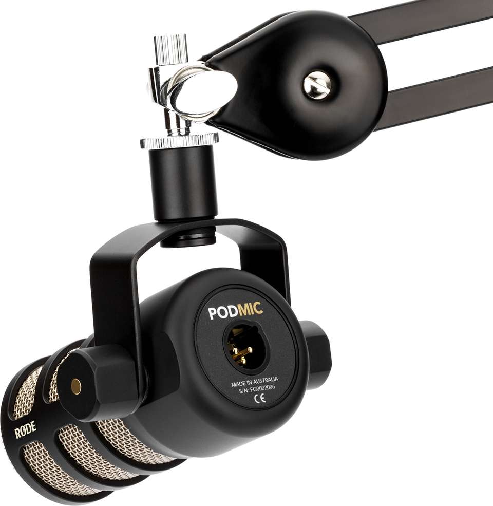 Rode Podmic Dynamic Unidirectional Podcasting Microphone (Black) - Rode ...