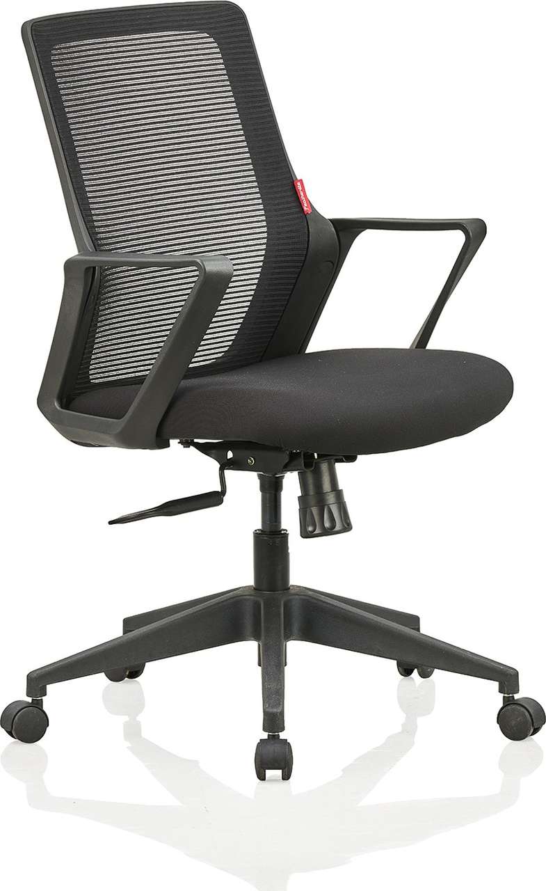 Featherlite Alpha Medium Back Fabric Office Arm Chair Price in India ...