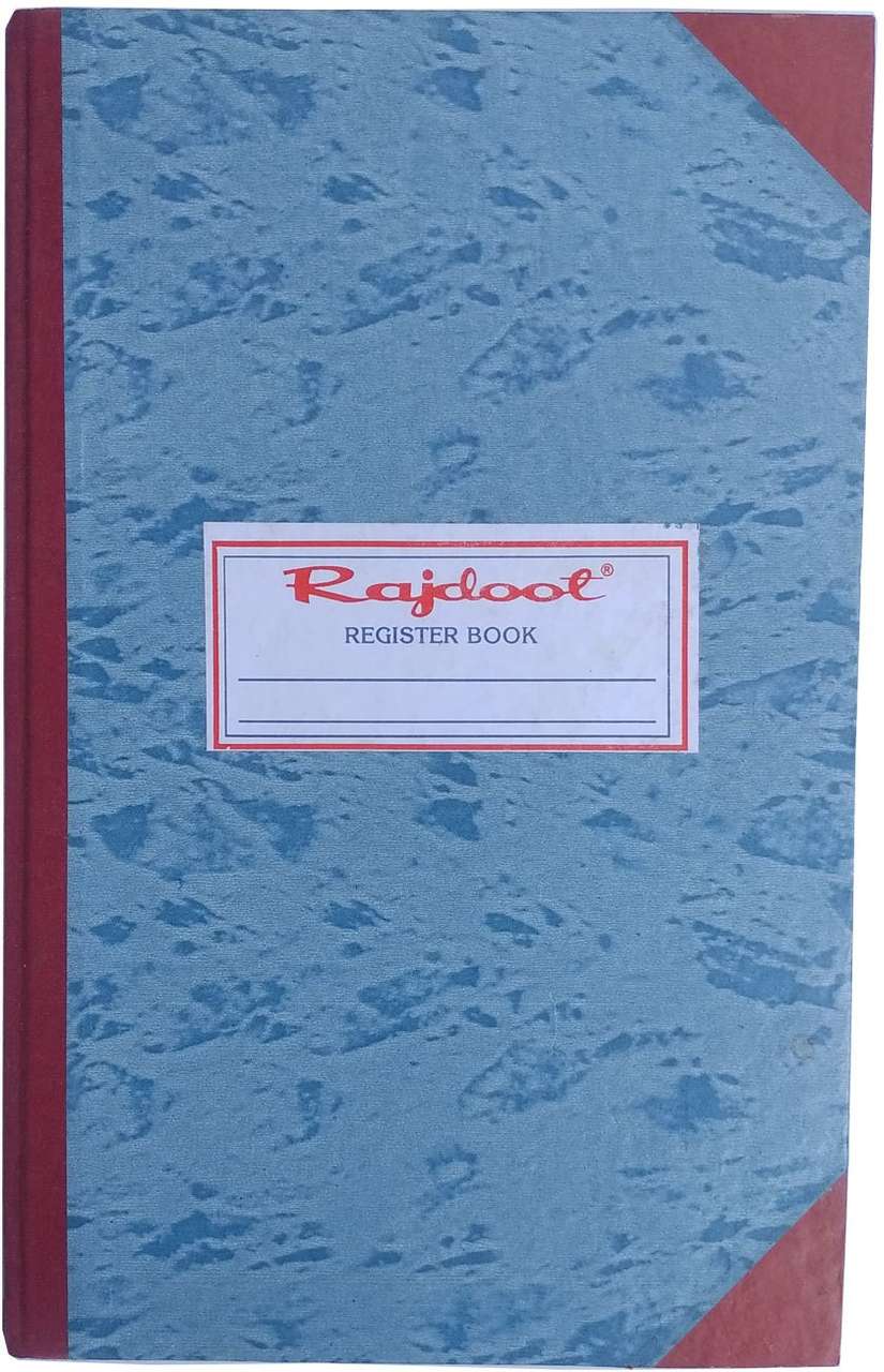 Accounts Register Book No 8 Register Book No 8 Copy Size 31X20 cm 215 ...
