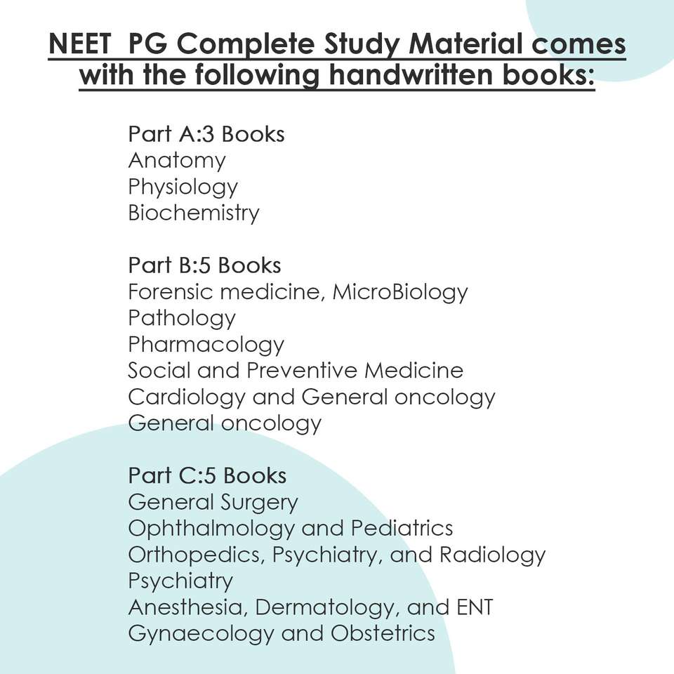 NEET PG Toppers Handwritten Notes-Complete Study Material: Buy NEET PG ...