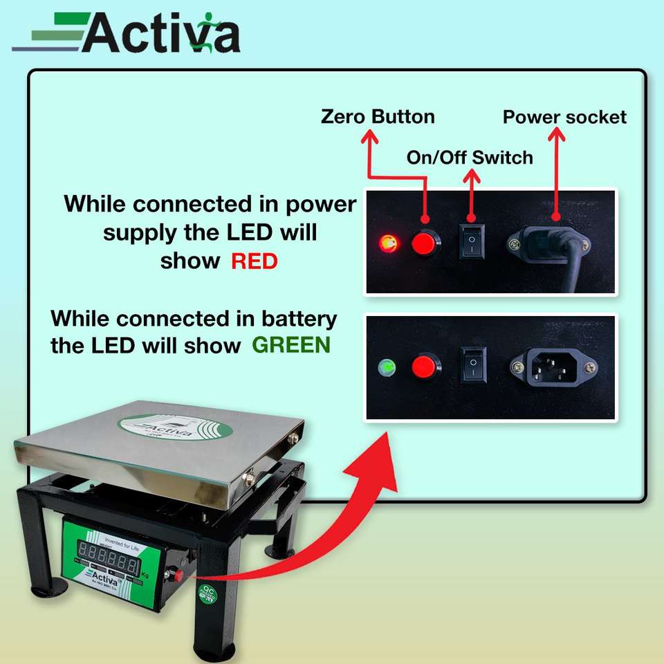 Weight Machine Sop ACTIVA 50KG WEIGHT MACHINE,DOUBLE DISPLAY,WEIGHT MACHINE FOR SHOP,SS ...