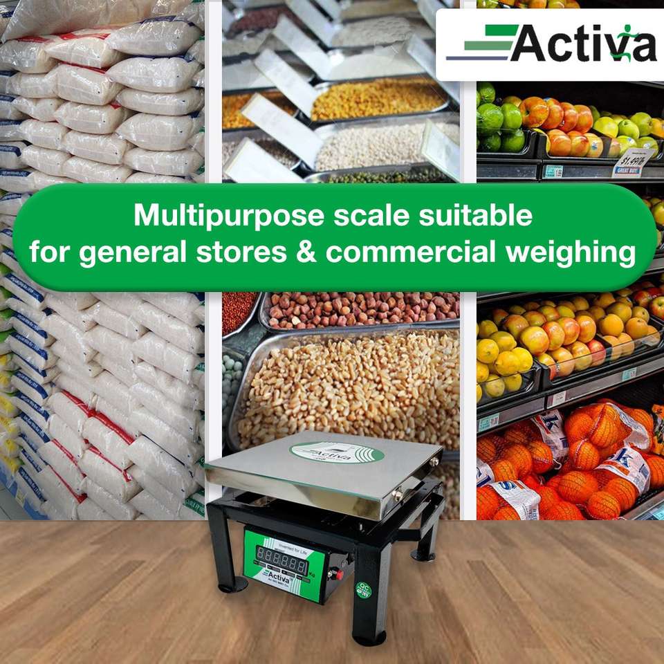 ACTIVA 50KG WEIGHT MACHINE,DOUBLE DISPLAY,WEIGHT MACHINE FOR SHOP,SS ...