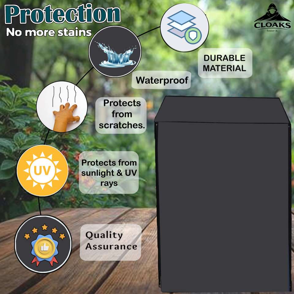 Cloaks Top Loading Washing Machine Cover for 7 to 8 Kg Price in India ...