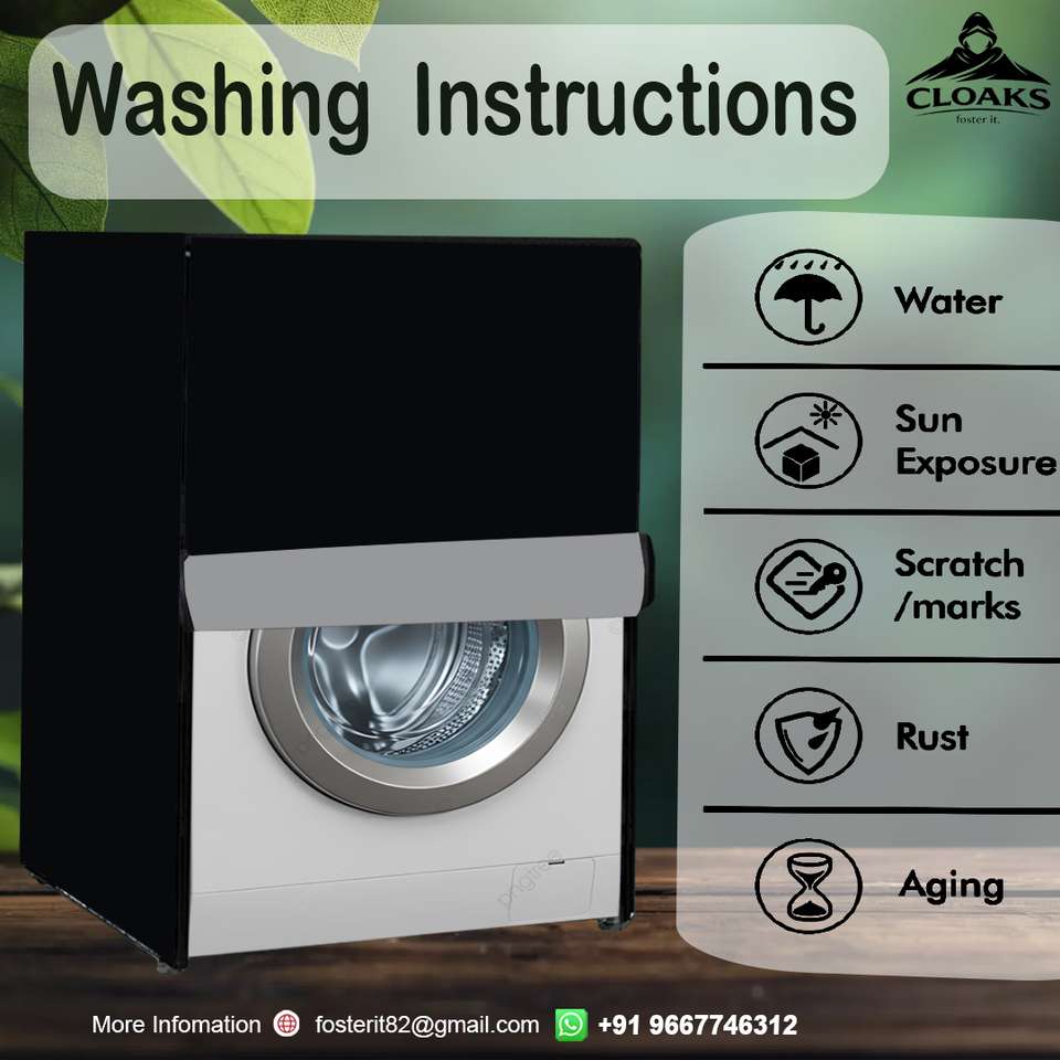 Cloaks Top Loading Washing Machine Cover for 7 to 8 Kg Price in India ...