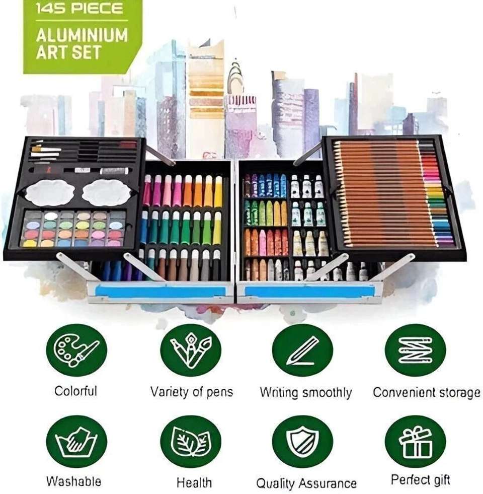 zontic 145pcs Art Kit Set Unicorn Drawing & Painting Pack of 145 - Image 6