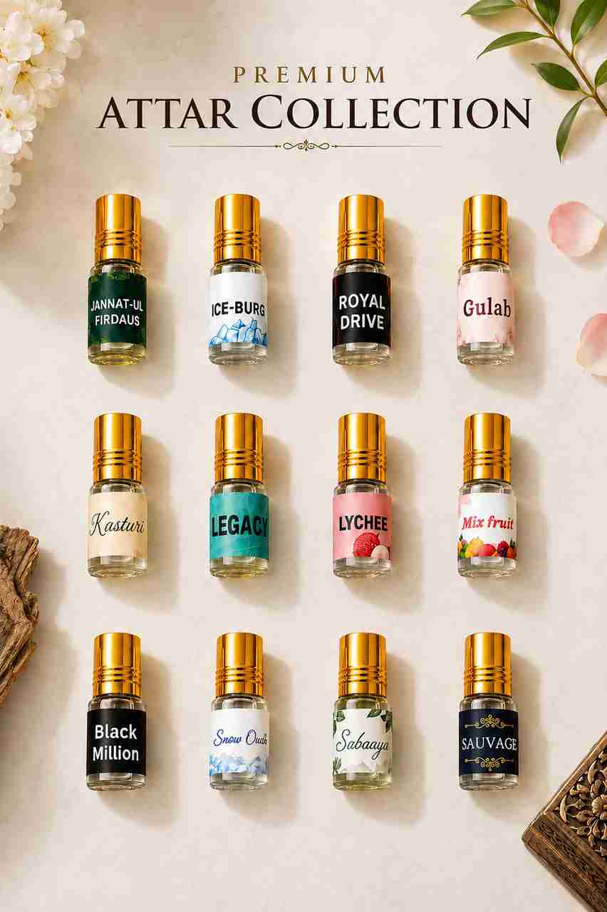 The Pearls Studio 12 in 1 Premium Attar Combo Pack - Image 7