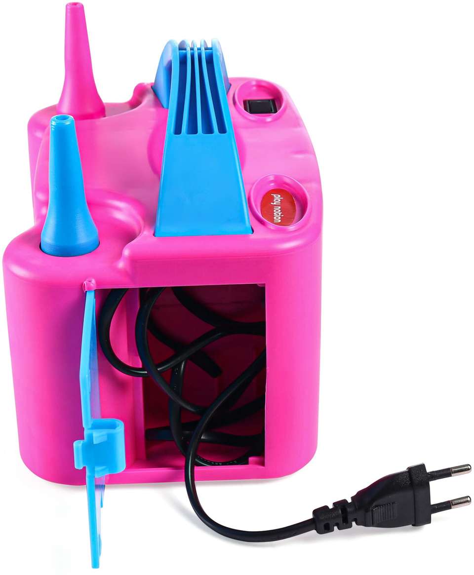 Play Nation High Power Electric Balloon Inflator, Portable Dual Nozzles ...