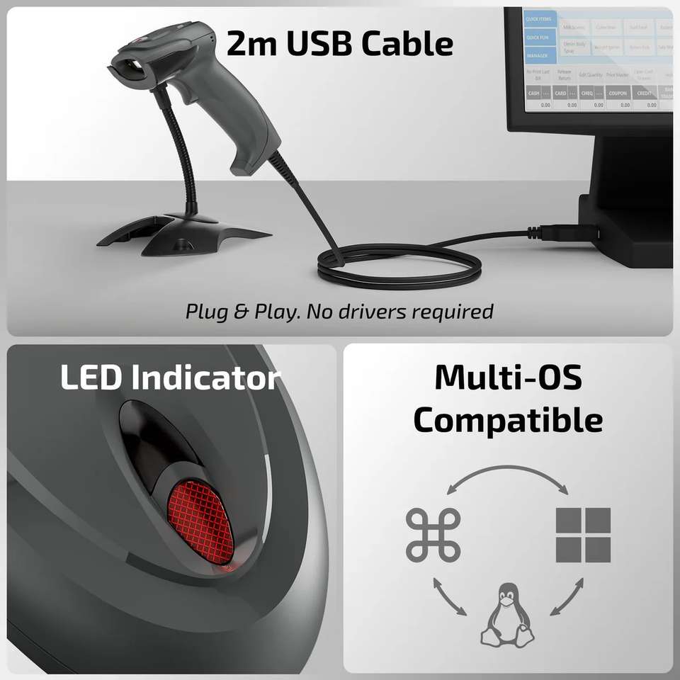 iBall BSS209 (2D-S209) BSS209 (2D-S209) Barcode Scanner Delivers Fast ...