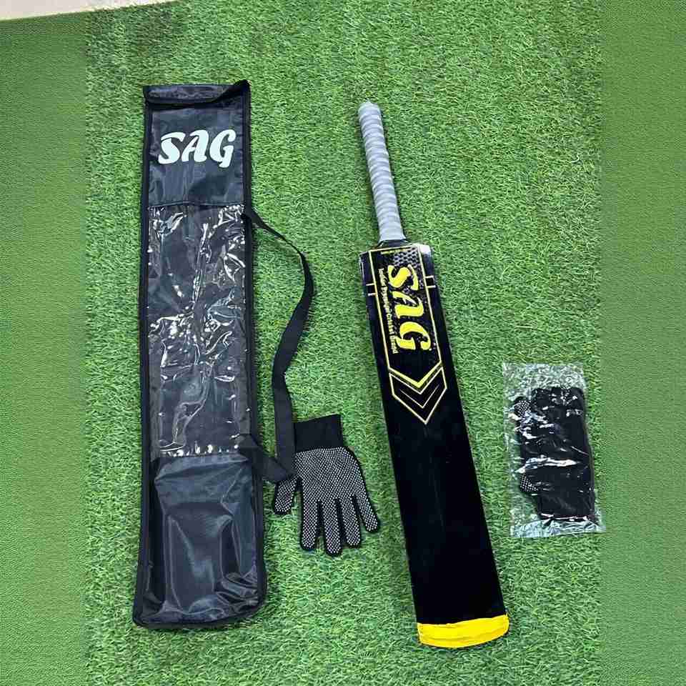 SAG_Black Monson Waterproof Tennis Cricket Bat - Image 6