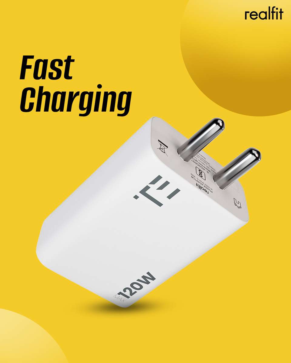 Purefit Charger REALFIT 120 W Supercharge 6 A Wall Charger for Mobile - REALFIT ...