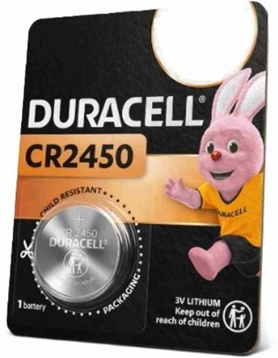 DURACELL CR2450 3V Lithium Coin Cell | Ultra Long-Lasting Power Battery ...