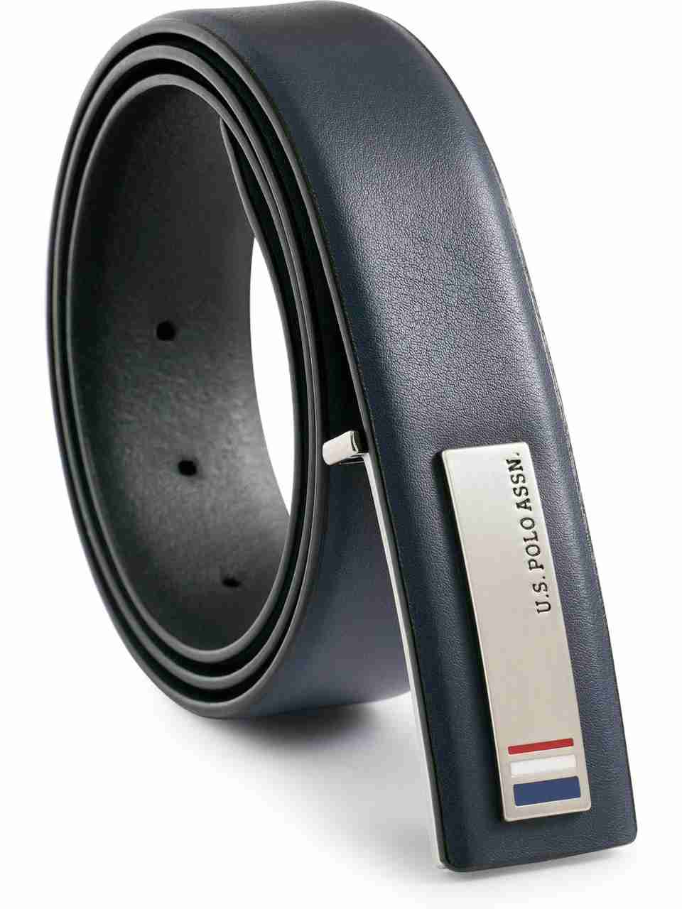 U.S. POLO ASSN. Men Casual Blue Genuine Leather Belt - Image 6