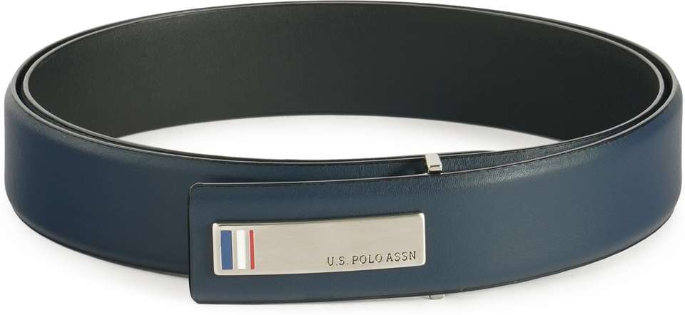 U.S. POLO ASSN. Men Casual Blue Genuine Leather Belt - Image 8