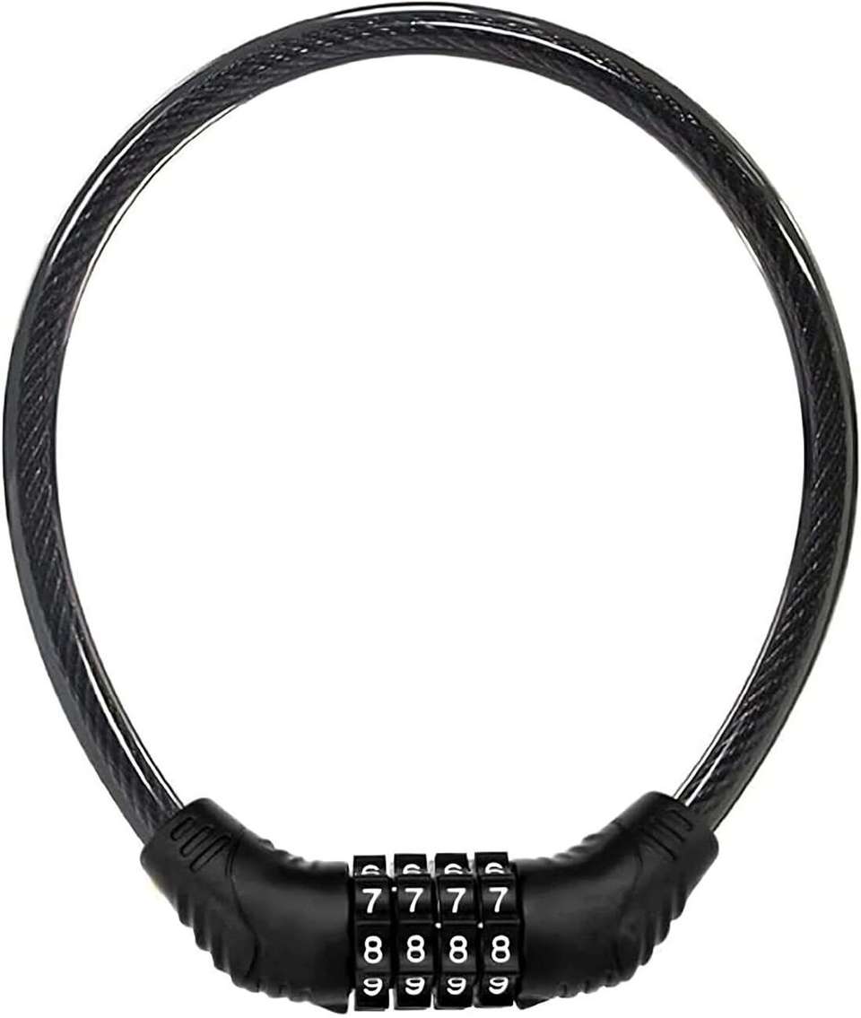 Occel Key less Numeric Bike Cable Lock, 40CM Multi-Purpose Lock Cycle ...