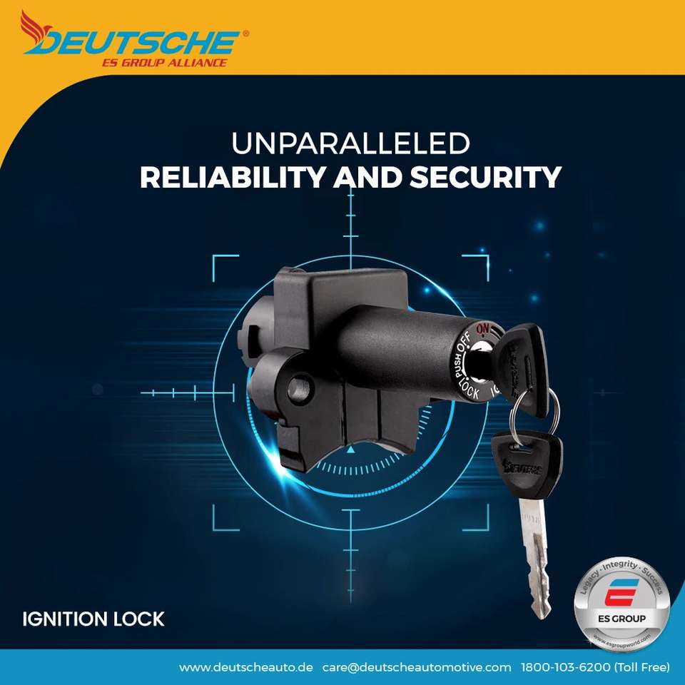 Hero Key Lock deutsche Ignition Lock Kit for Hero Splendor (Set of 4) DEUS-0426F Key ...