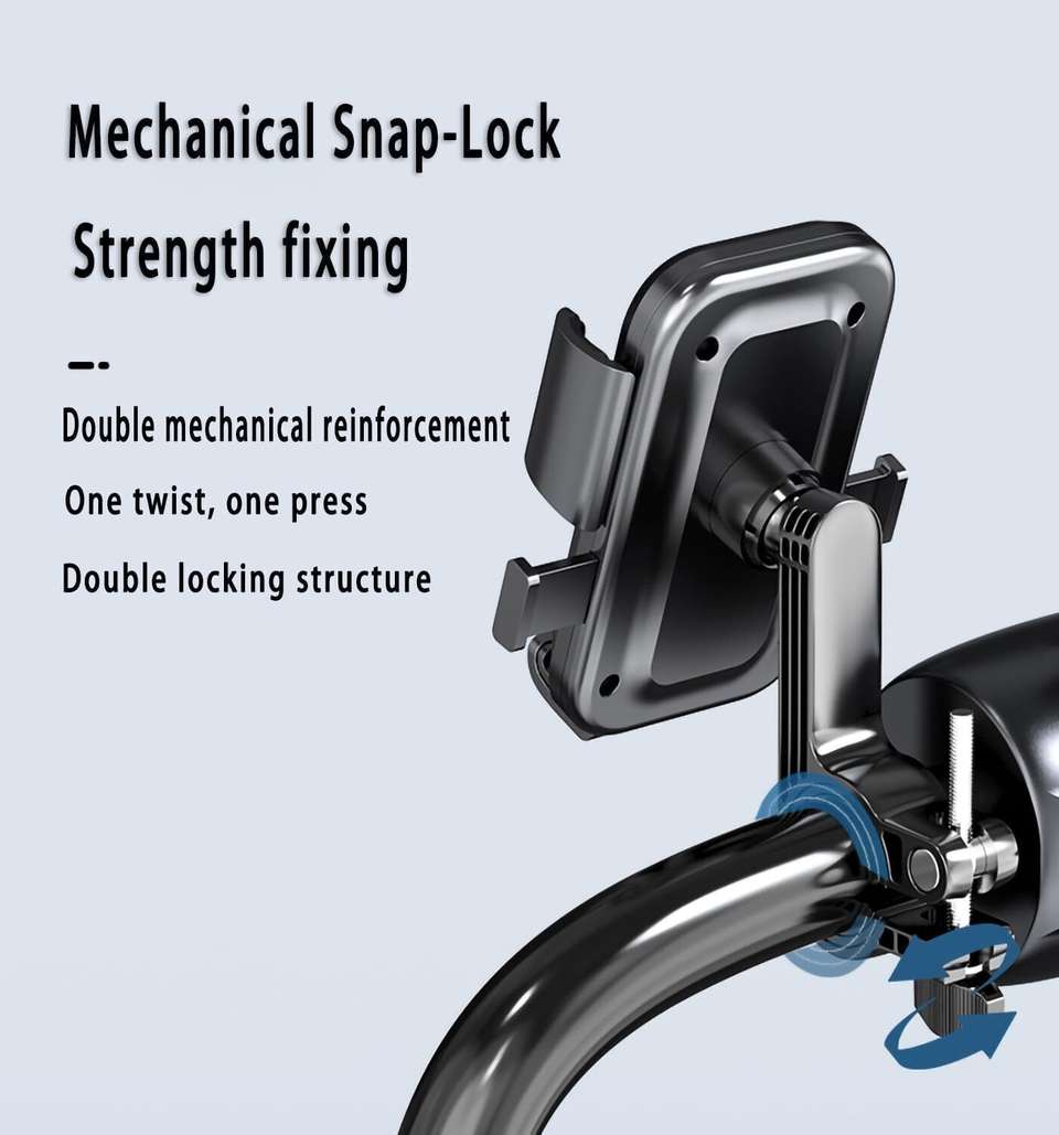 AutoSoul Adjustable Anti-Shake Cycle & Bike Mobile Holder - Image 7
