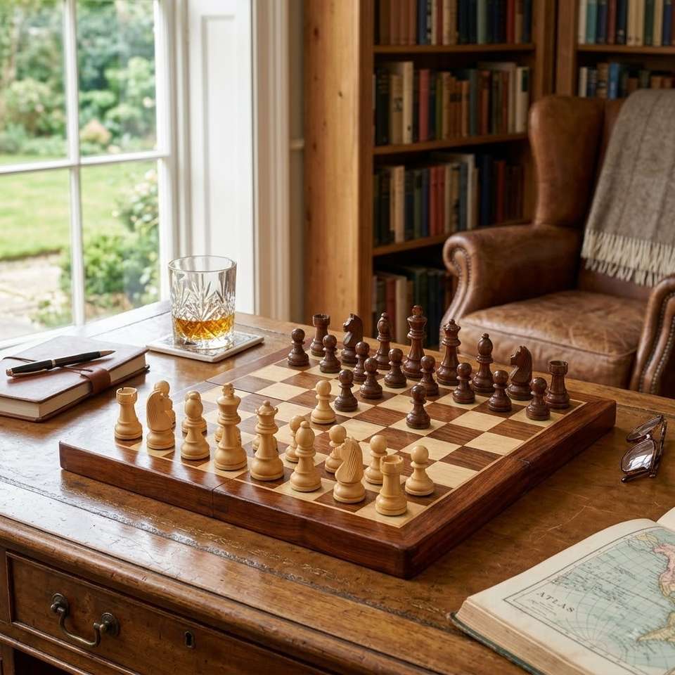 Zanqixo 12 Inch Wooden Folding Chess Set with Storage | Chess Game for ...