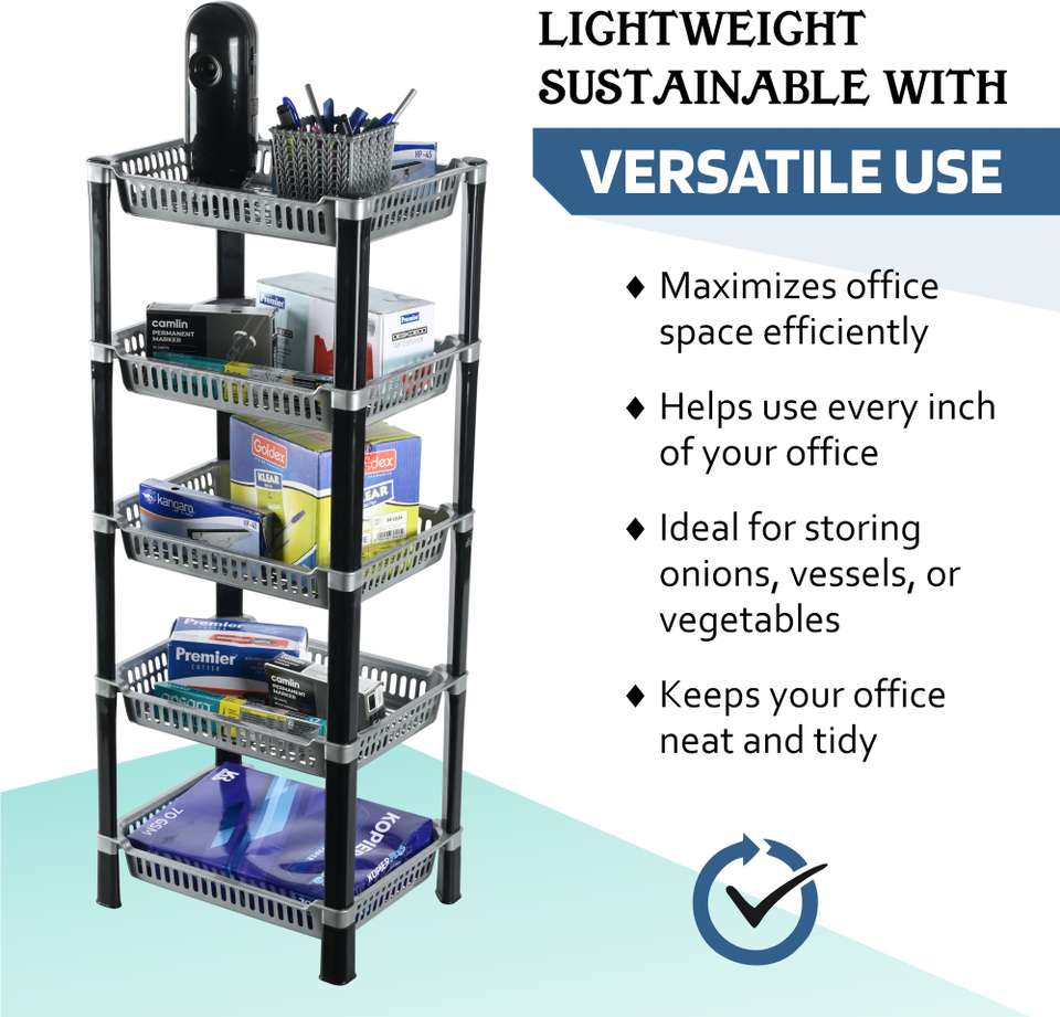 HOMESTIC by Kuber Industries 5-Tier Multipurpose Racks For Storage ...