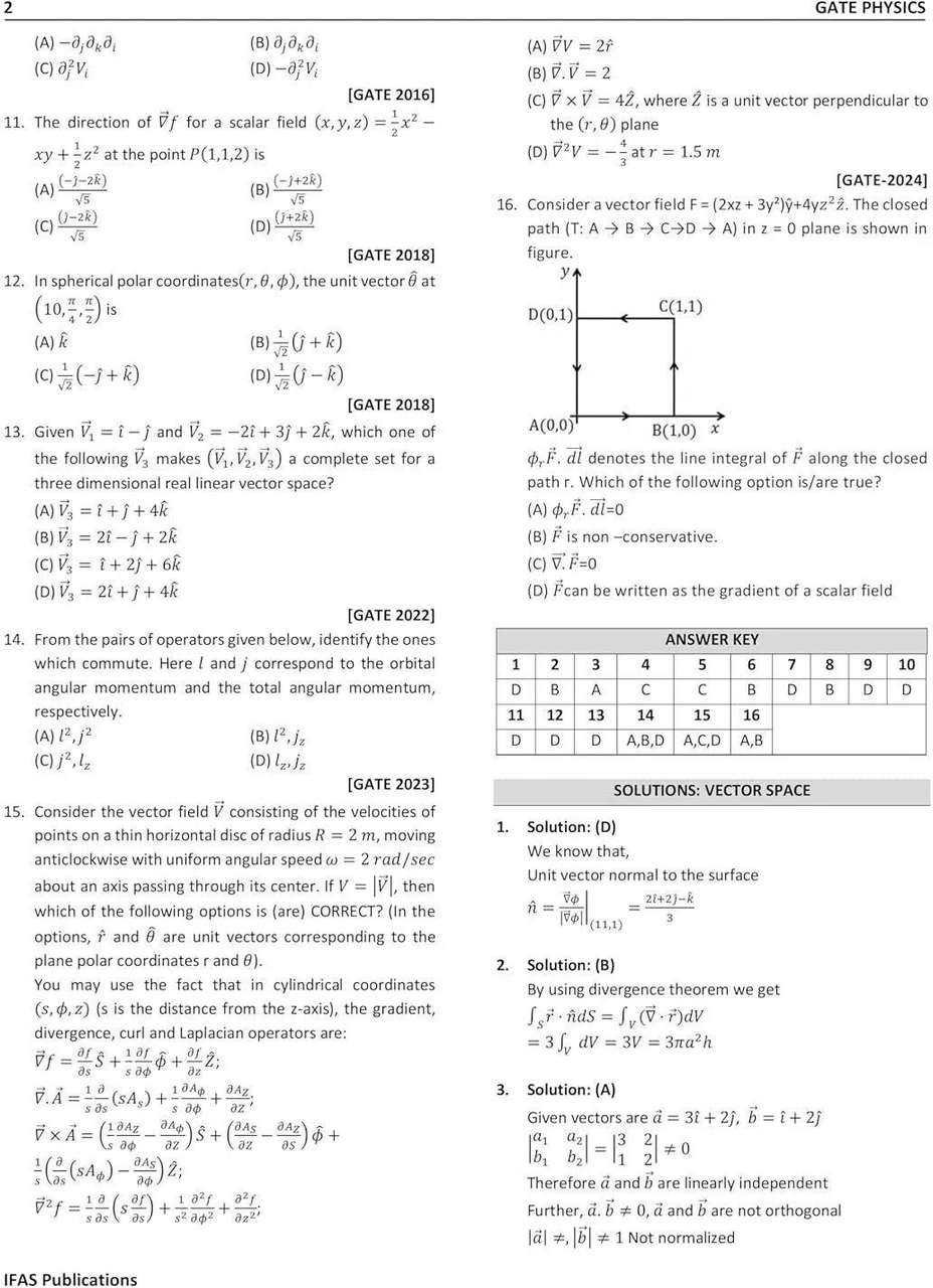 GATE Physics - 2026 | Chapterwise & Topicwise PYQ Solved Paper Book ...