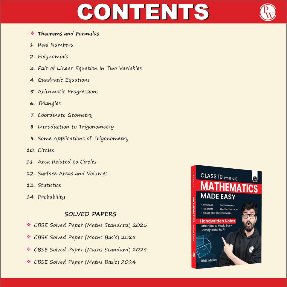 Pw Handwriting Notes.pdf PW Class 10 Maths Made Easy Handwritten Notes By Ritik Mishra For Board ...