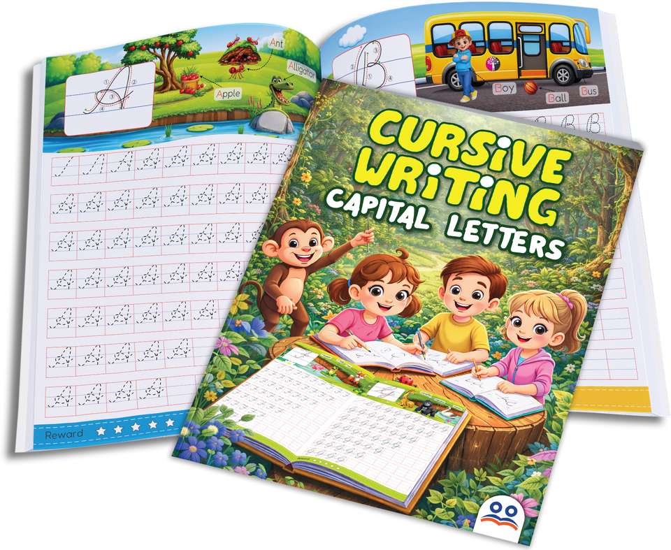 Cursive Writing Book - Cursive Handwriting Practice Books [Set of 4 ...