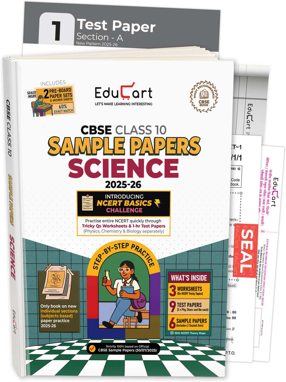 Educart CBSE Sample Paper Class 10 2025-26 Science (Introducing ...