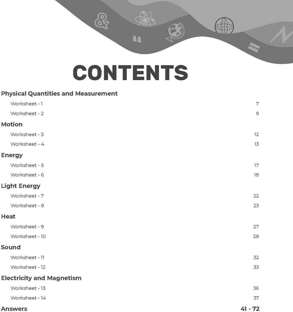 Geography Class Icon Key2practice Physics Chapterwise Worksheets ICSE Class 7 For Exam 2027 ...