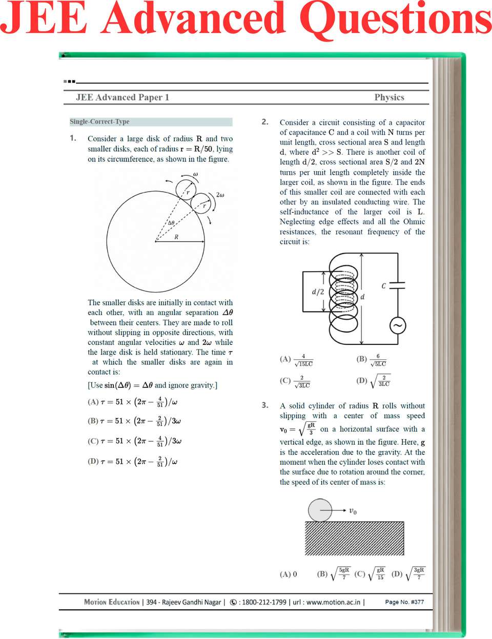 Jeemain Motion JEE Main & Advanced PYQ 2026 - Chapterwise & Topicwise Solved ...