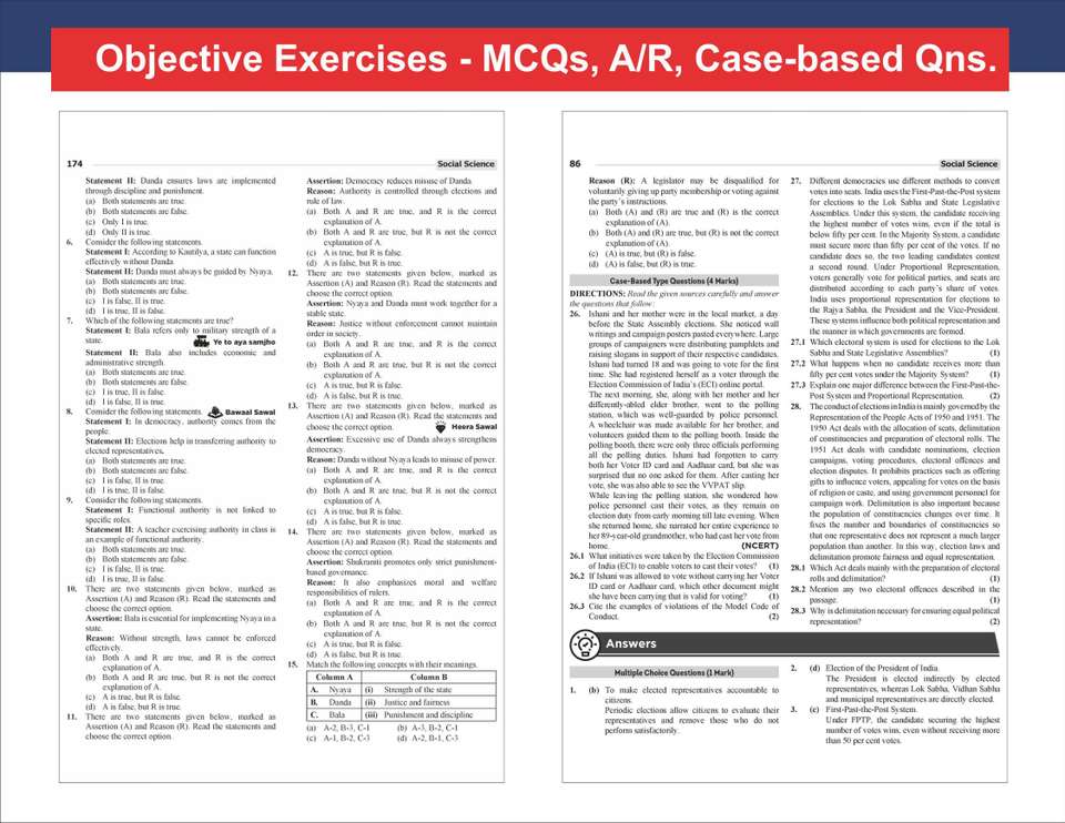 WINR Series CBSE 2026-27 Class 9 Social Science Part 1 & 2 Chapter-wise ...