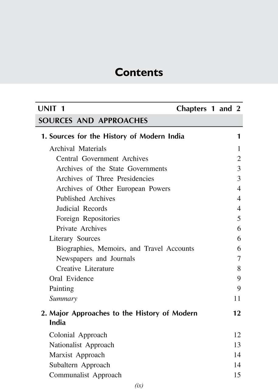 A Brief History of Modern India - Civil Services Exam - 2025 ( Revised ...