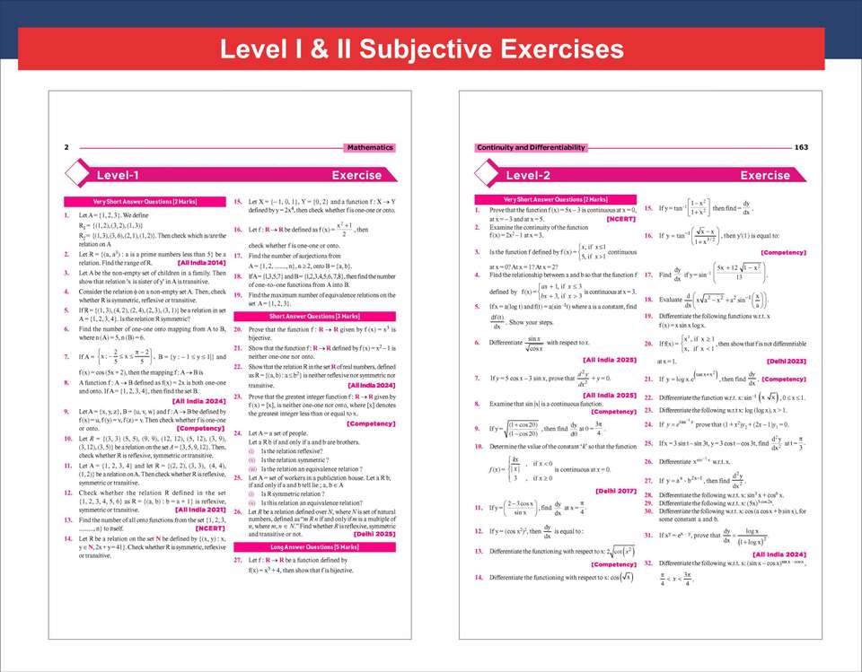 One Class Math Paper Sample WINR Series CBSE 2026-27 Class 12 Mathematics Chapter-wise Objective ...