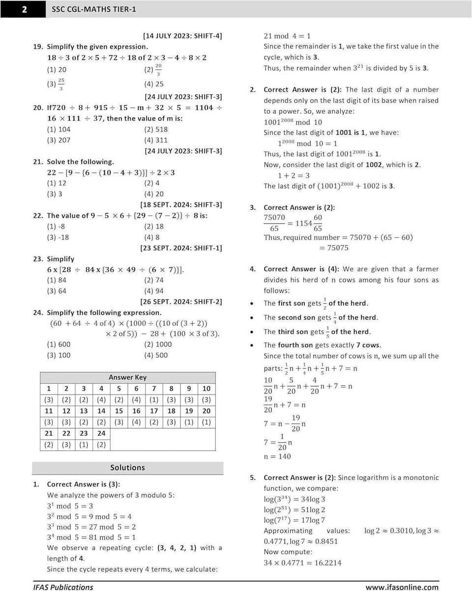 ssc cgl maths book 2026 - 16 Years Topic-wise Solved PYQs (2010 - Jan ...