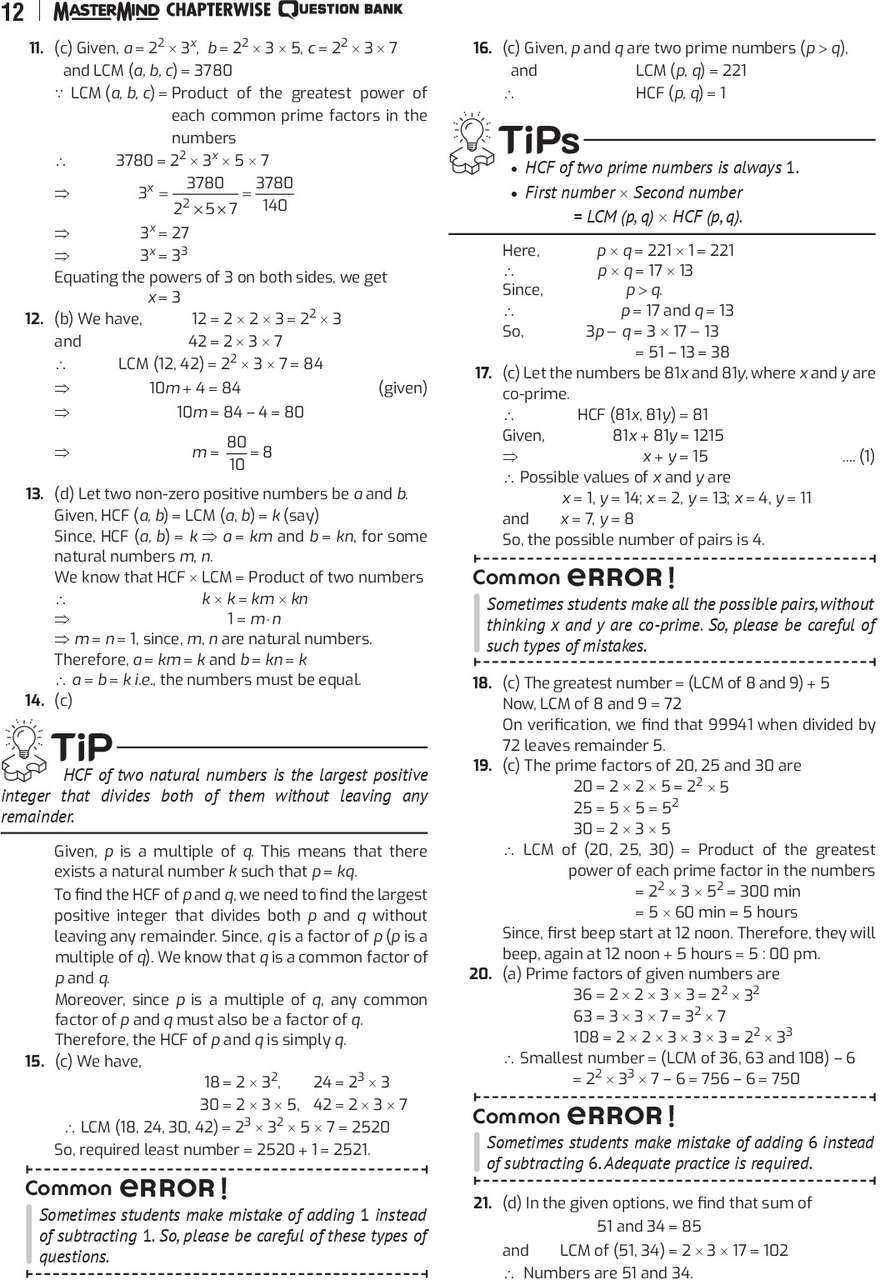 Mathematics Standard Class 10 CBSE Question Bank by Mastermind 2024-25 ...