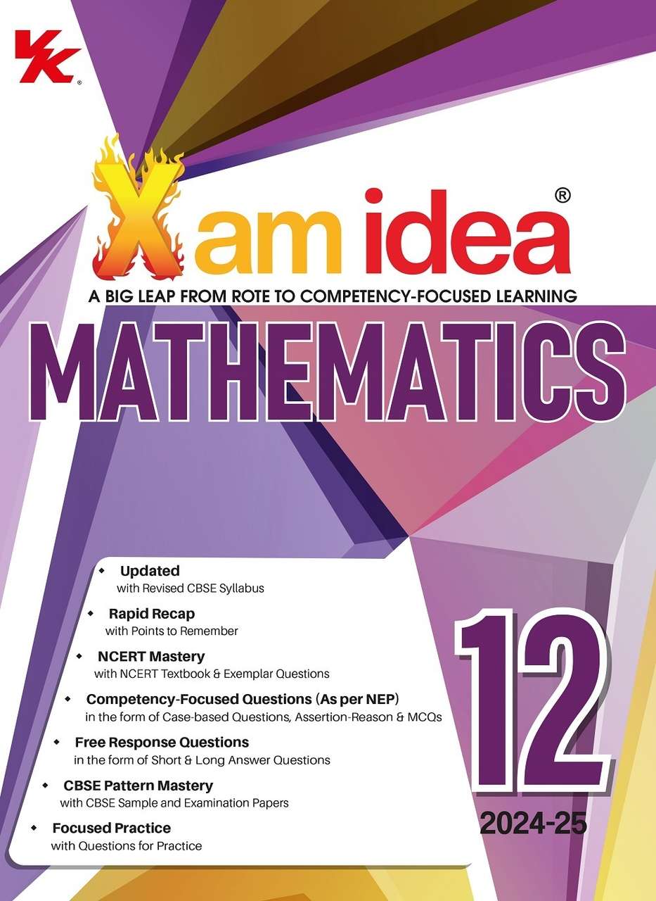 Theida Math Xam idea Mathematics Class 12 Book| CBSE Board| Chapterwise Question ...