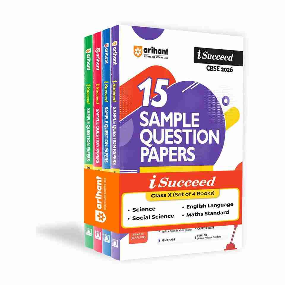 One Class Math Paper Sample Arihant i-Succeed CBSE Sample Question Papers 2026 Science, Social ...