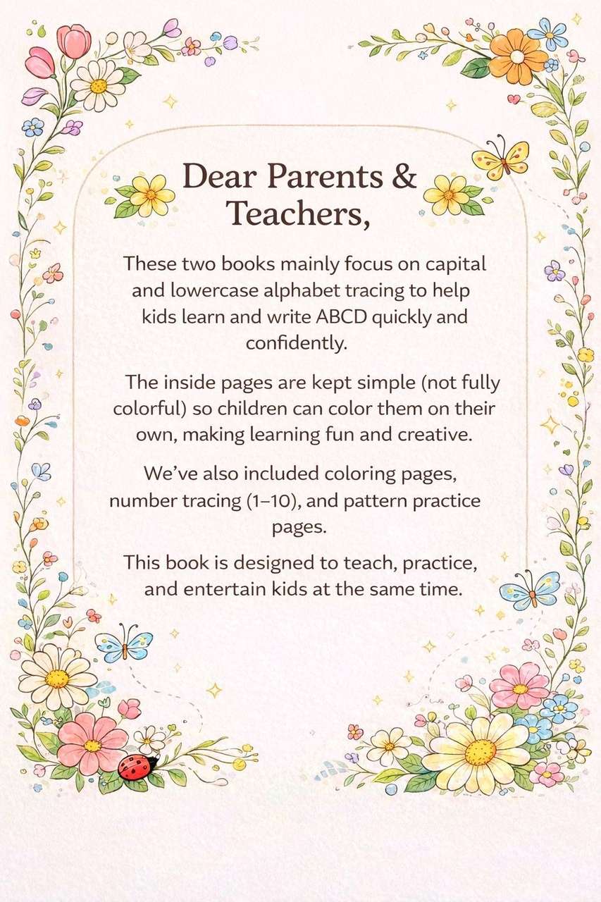 ABCD Writing Practice Book for Kids Ages 3–5 | Capital & Lowercase ...