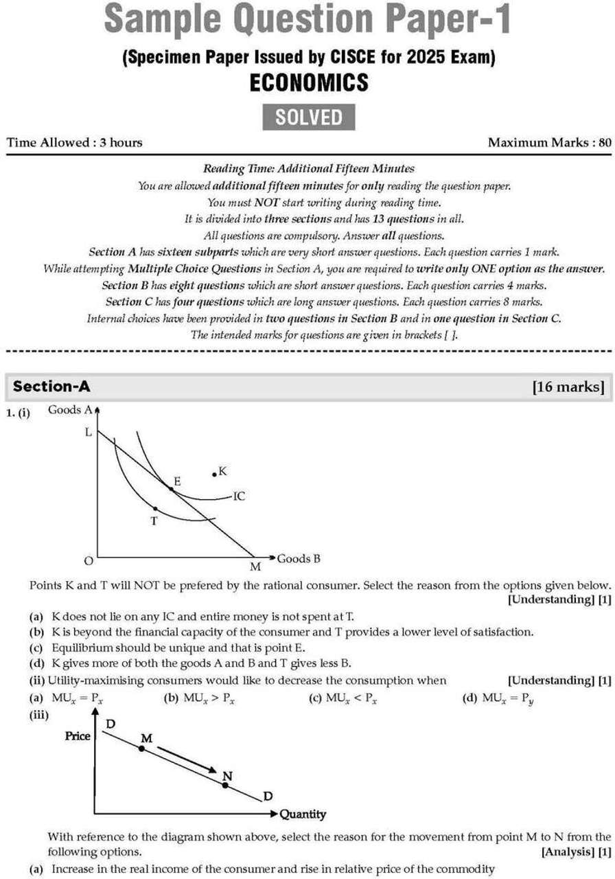 ISC 10 Sample Question Papers Class 12 Economics for Board Exam 2026 ...