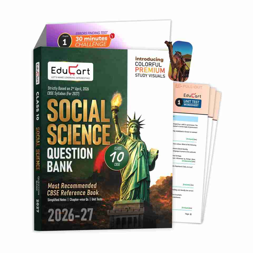 Educart CBSE Class 10 Social Science (SST) Question Bank 2026-27 ...