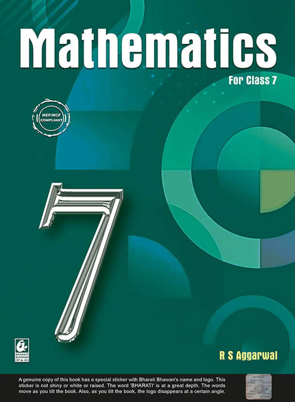 R S Aggarwal : Mathematics for Class 7 CBSE Paperback, R.S AGARWAL|New ...