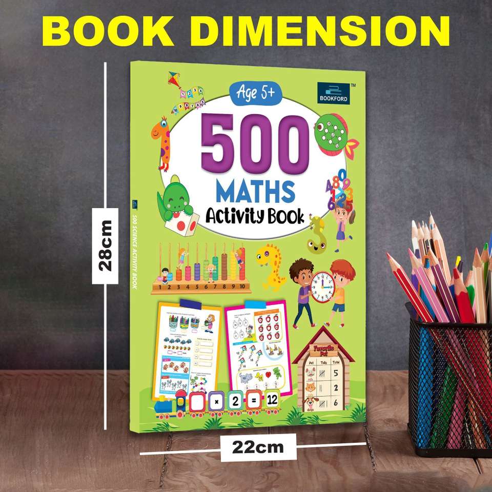 500 Activity Book for Kids ( Set of 3 ) - English, Science and Math ...