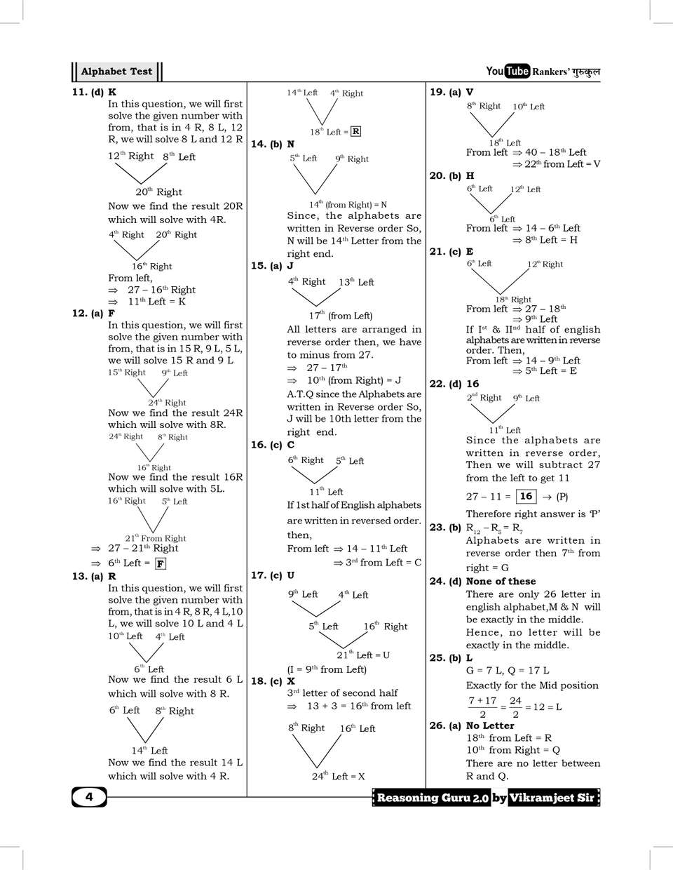 Reasoning Guru 2.0 (in English Medium) Book 2025 - 2026 for SSC Exam ...