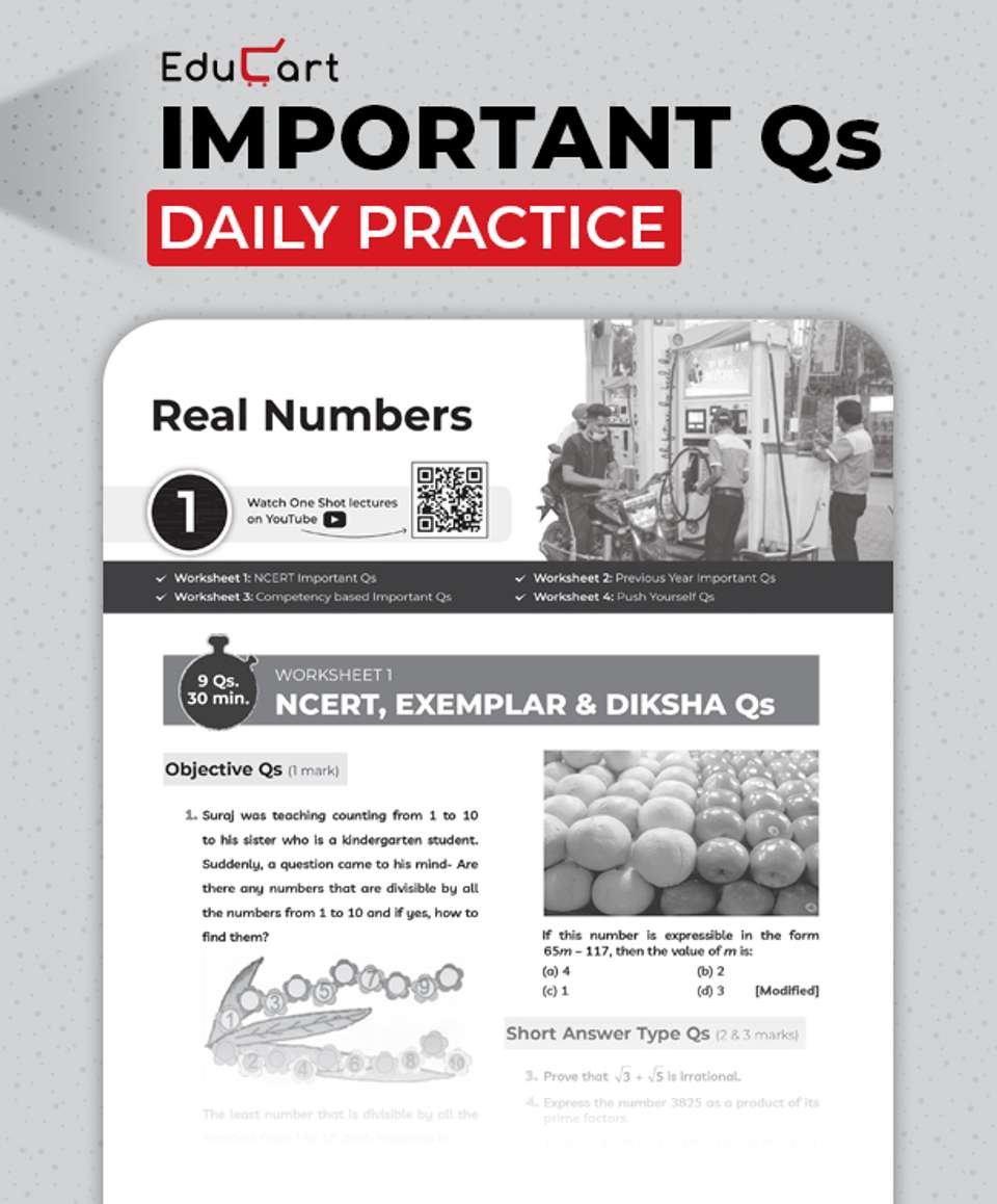 One Class Math Paper Sample Educart CBSE Class 10 Maths Basic One Shot Question Bank 2026 27 ...