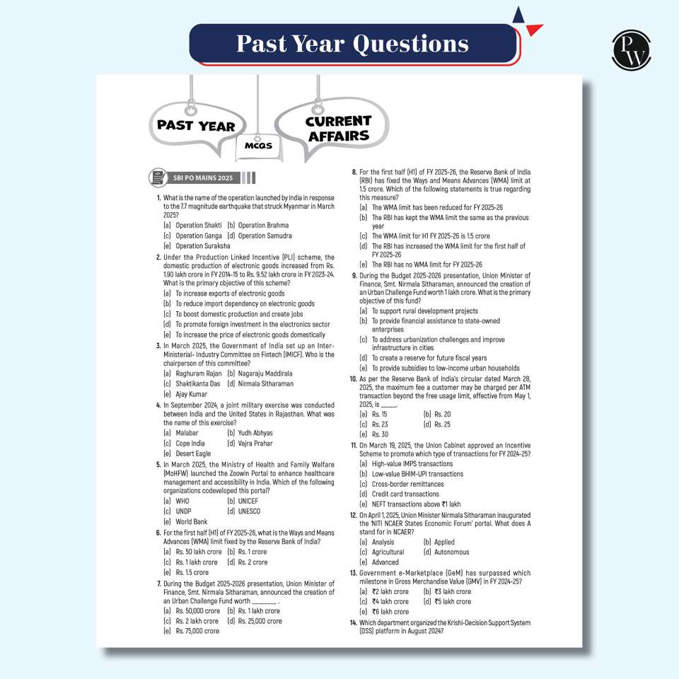 PW Half Yearly Current Affairs Magazine Vol. 1 Jan-Jun 2025 By Krati ...