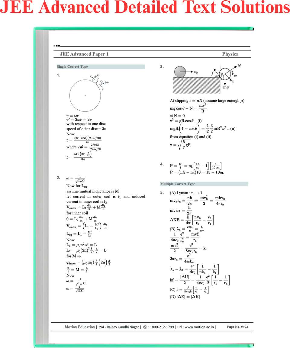 Jeemain Motion JEE Main & Advanced PYQ 2026 - Chapterwise & Topicwise Solved ...