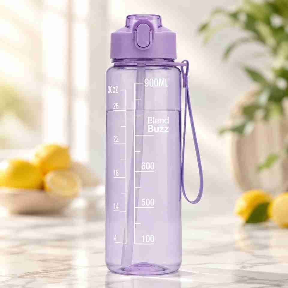 Marker Exercise Blend Buzz Water Bottle 1 Litre for Men & Women | BPA Free | Time ...